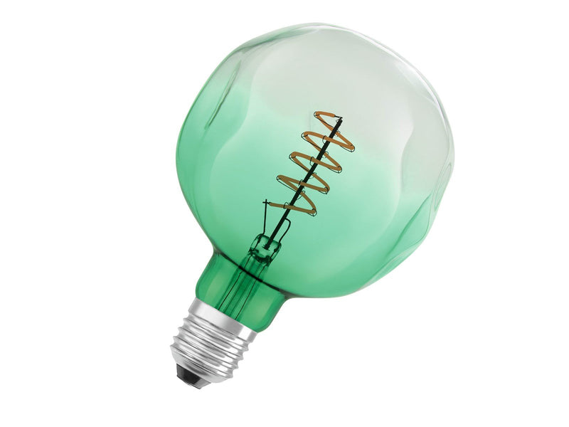 Osram LED-Lampe Vintage 1906 Globe Spiral Filament 4.5W/816 (18W) Green Dimmable E27
