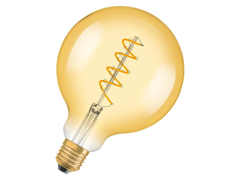 Osram LED-Lampe Vintage 1906 Globe125 Spiral Filament 4W/820 (28W) Gold Dimmable E27