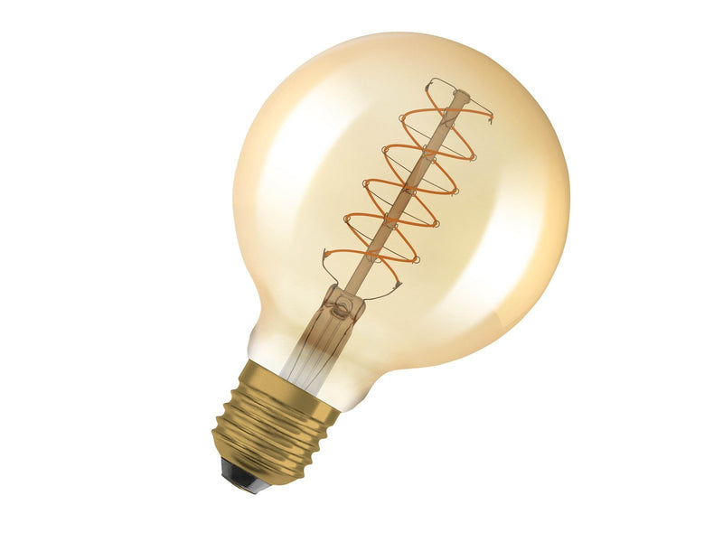 Osram LED-Lampe Vintage 1906 Globe95 7W/822 (48W) Gold Dimmable E27