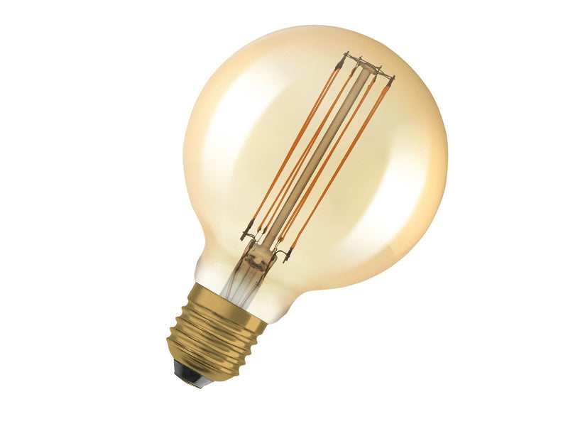 Osram LED-Lampe Vintage 1906 Globe95 5.8W/822 (40W) Gold Dimmable E27