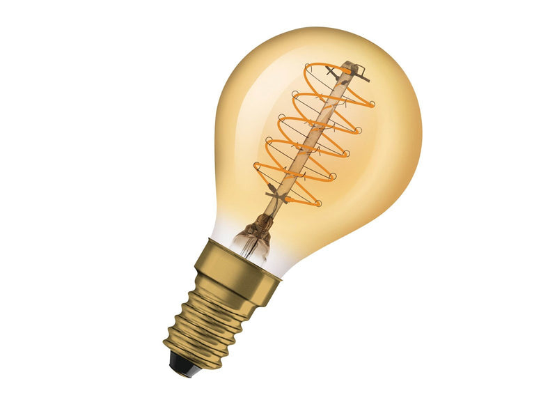 Osram LED-Lampe Vintage 1906 Mini-ball 3.4W/822 (25W) Gold Dimmable E14