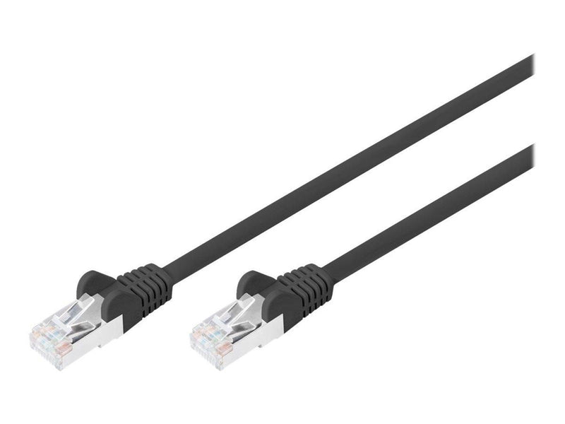 DIGITUS patch cable - 3 m - black - Schwarz - 3 meter