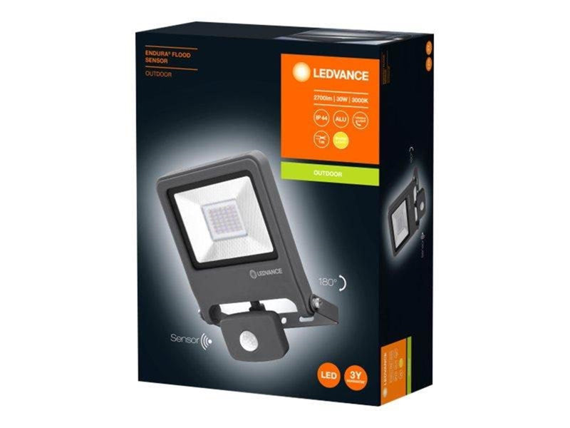 LEDVANCE ENDURA® FLOOD Sensor Warm White 30 W 3000 K DG