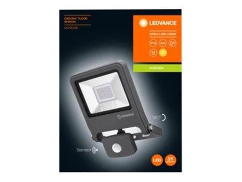 LEDVANCE ENDURA® FLOOD Sensor Warm White 30 W 3000 K DG