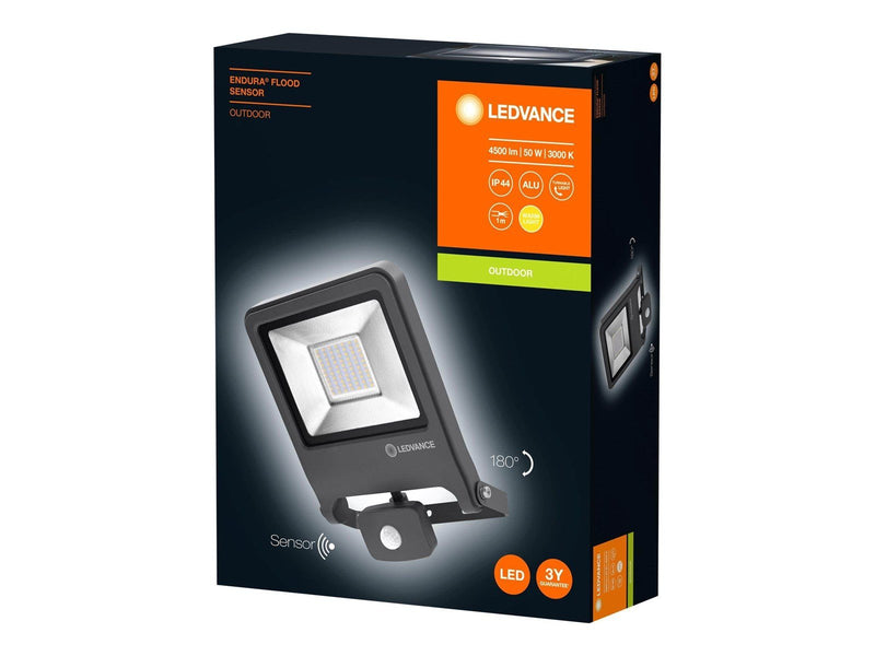 LEDVANCE ENDURA® FLOOD Sensor Warm White 50 W 3000 K DG