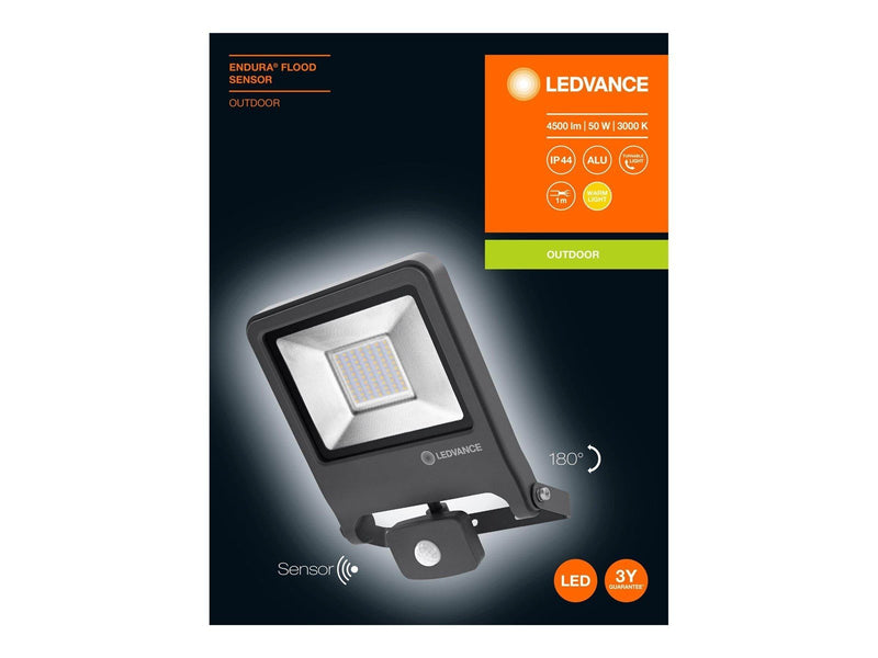 LEDVANCE ENDURA® FLOOD Sensor Warm White 50 W 3000 K DG