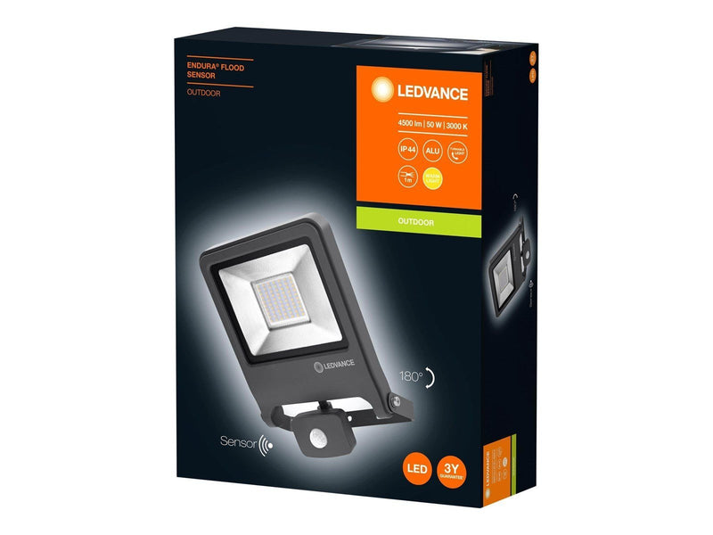 LEDVANCE ENDURA® FLOOD Sensor Warm White 50 W 3000 K DG