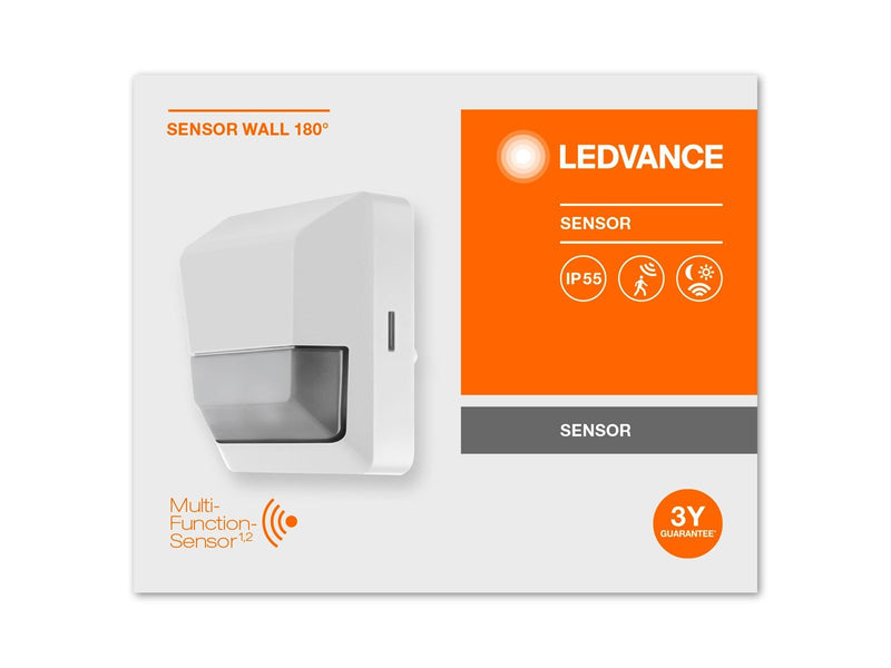 LEDVANCE SENSOR WALL 180DEG IP55 WT