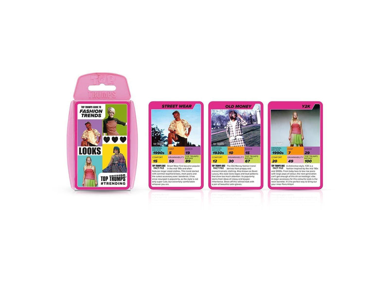 Winning Moves Top Trumps Gen Z - Guide to Fashion Trends Card Game (ENGLISH)