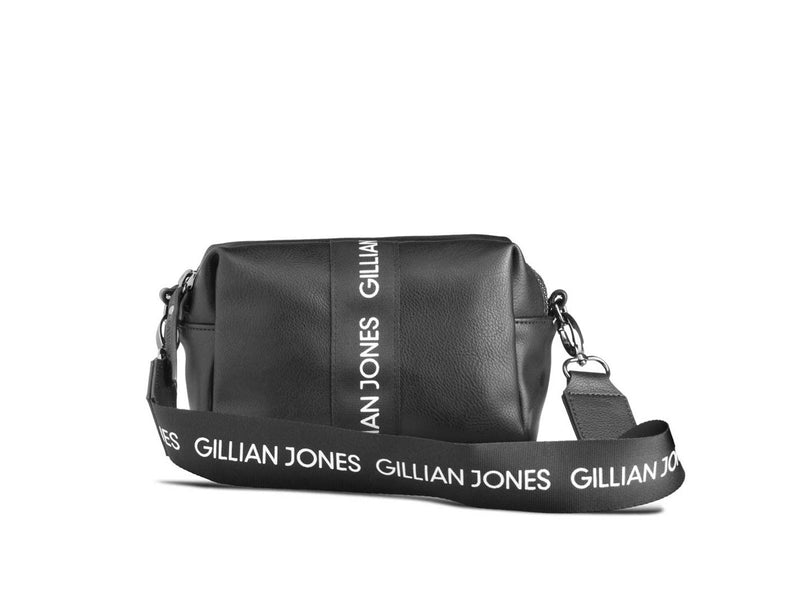 Gillian Jones Natascha makeup purse in black PU leather