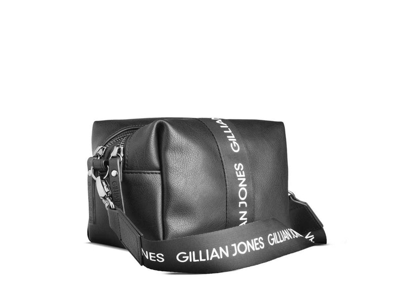 Gillian Jones Natascha makeup purse in black PU leather