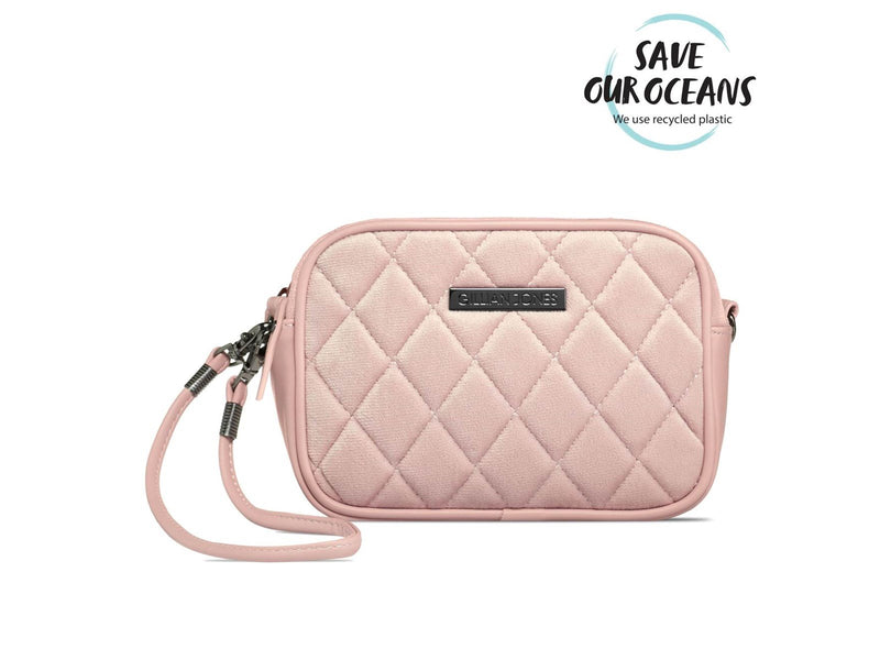 Gillian Jones Natascha makeup purse in pink velour