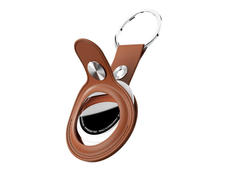 KeyBudz Leather Keyring for AirTag 2-pack