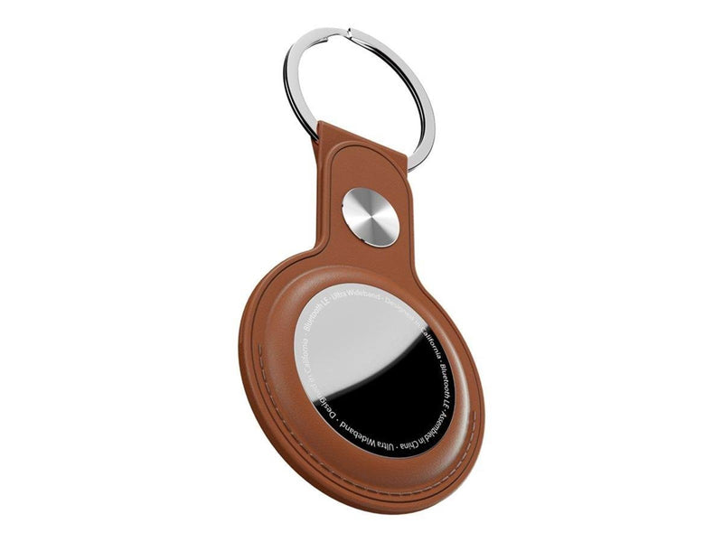 KeyBudz Leather Keyring for AirTag 2-pack