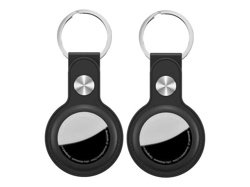 KeyBudz Leather Keyring for AirTag 2-pack