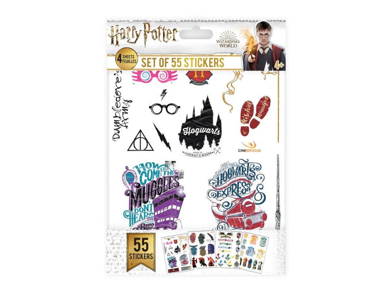 Cinereplicas Harry Potter Stickers Set of 55 stickers