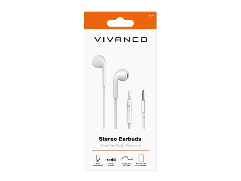 Vivanco Smart Pro In-Ear Plugin Eggshape Headset White