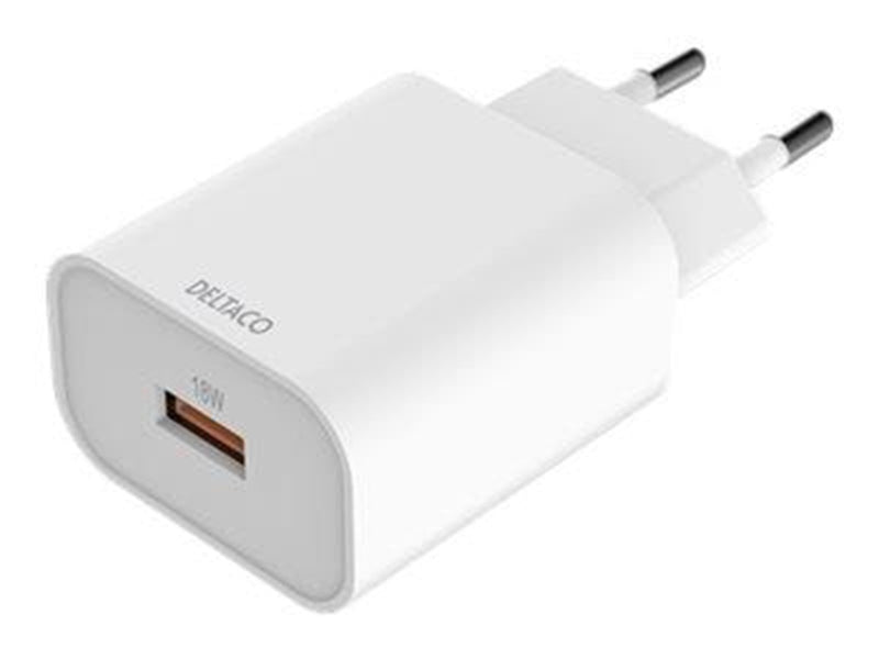Deltaco USB-AC182 power adapter - USB Type A - 18 Watt
