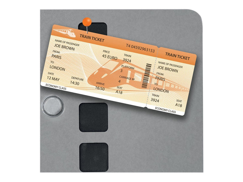 Nobo Quartet combo board - 610 x 390 mm - black silver