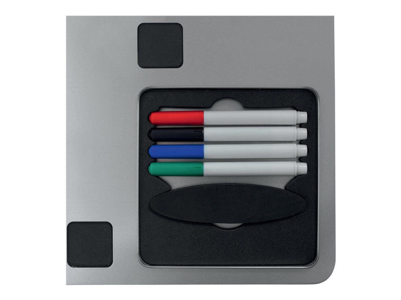 Nobo Quartet combo board - 610 x 390 mm - black silver