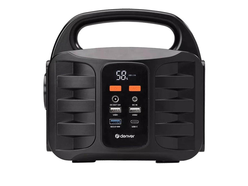 DENVER PPS-42000 Power Bank + Solar Cell - 42000mAh - 155Wh - 18W