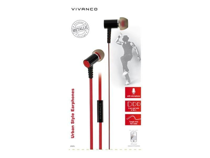 Vivanco URB 30 - earphones with mic