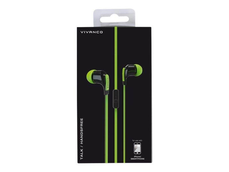 Vivanco In-Ear Plugin Smartphone Headset Green
