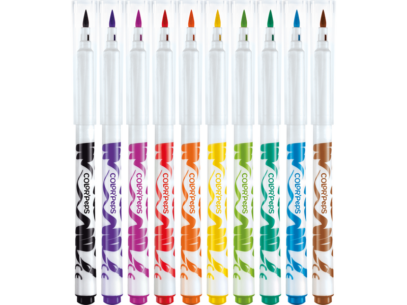 Maped Color'Peps Brush Felt-pens x10