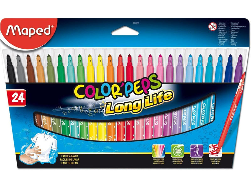 Maped Color'Peps Long Life felt-pens x24