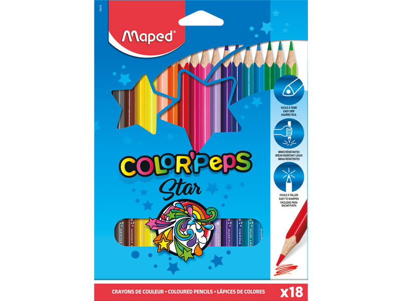 Maped Color'Peps Star colour pencils x18
