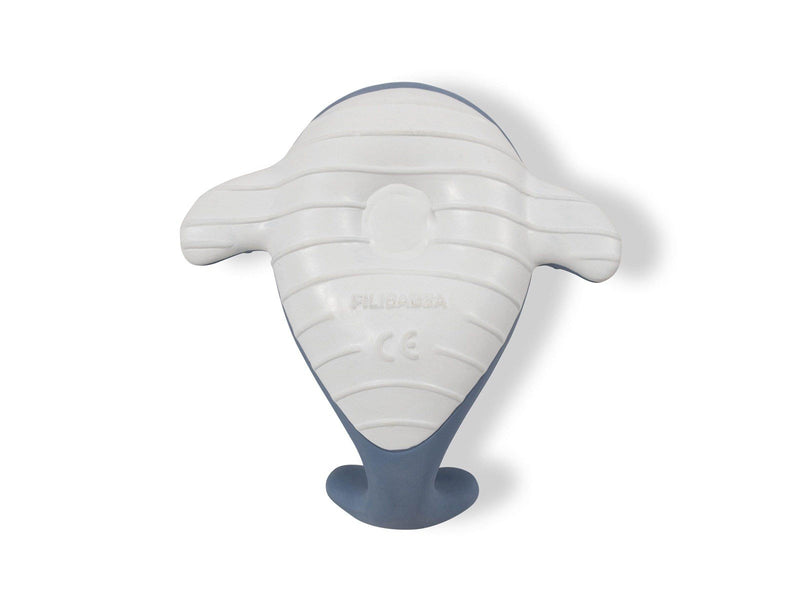 Filibabba Teether - Christian the whale Powder blue