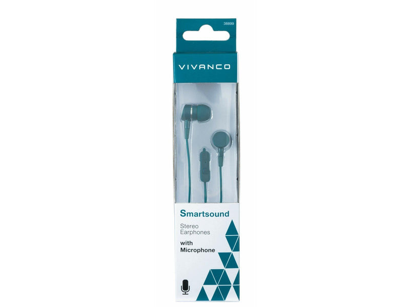 Vivanco In-Ear Plugin Smartphone Headset Petrol