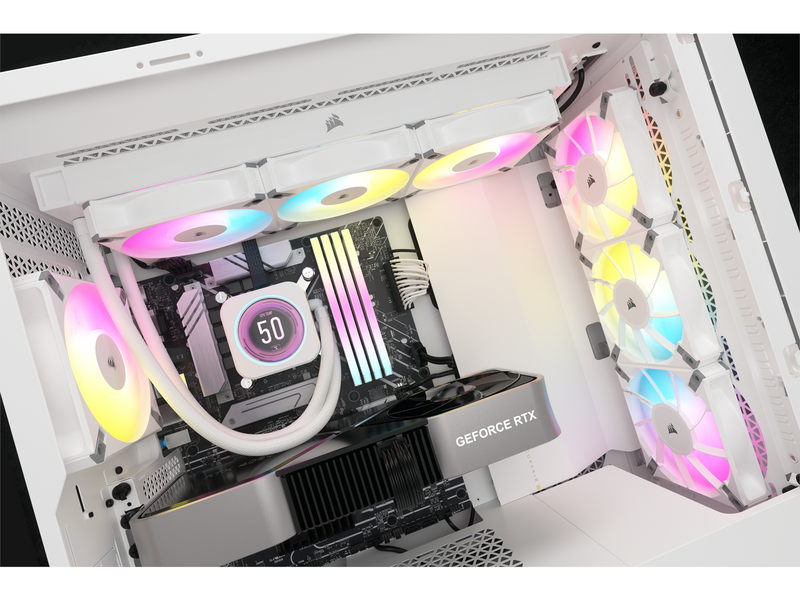 Corsair iCUE H150i ELITE LCD XT - White - CPU-Wasserkühlung - Max 34 dBA