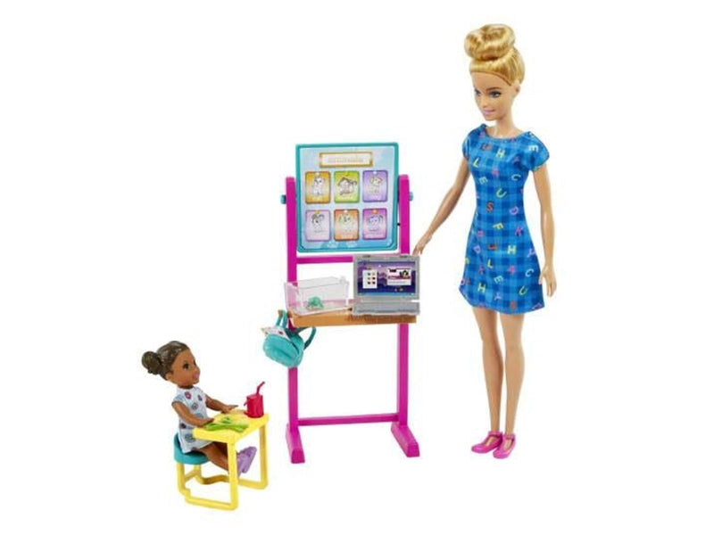 Barbie Teacher Doll (Blonde) with Apprentice
