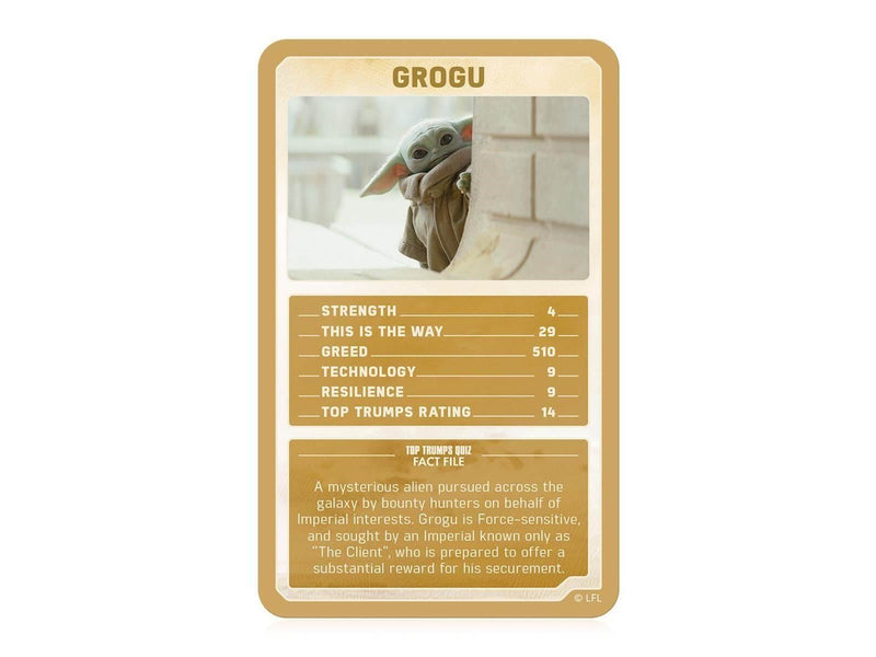 Winning Moves Star Wars: The Mandalorian Top Trumps Card Game (English)