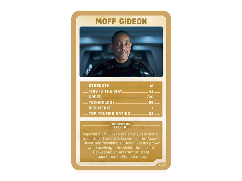 Winning Moves Star Wars: The Mandalorian Top Trumps Card Game (English)
