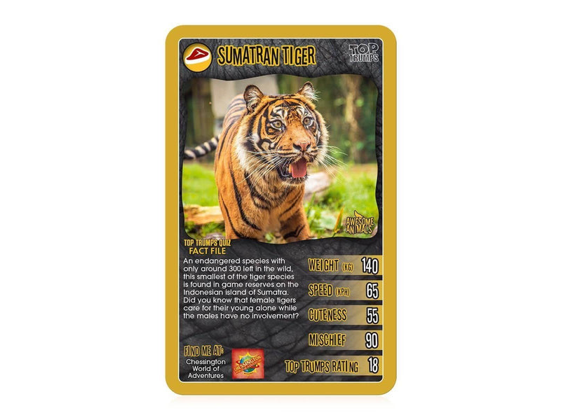 Winning Moves Awesome Animals Top Trumps Card Game (English)