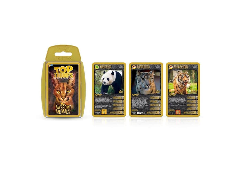 Winning Moves Awesome Animals Top Trumps Card Game (English)