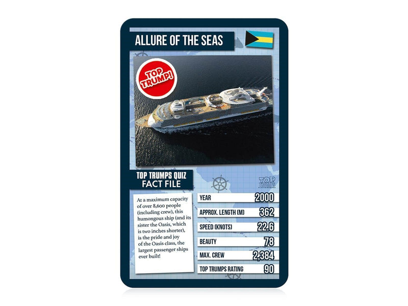 Winning Moves World Famous Ships Top Trumps Card Game (English)