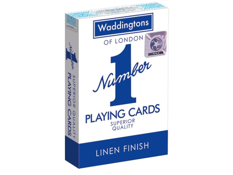 Winning Moves Classic Blue Waddingtons Number 1 Playing Cards