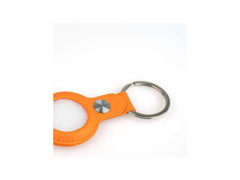 Light Solutions Airtag Key Ring - Leather - Orange