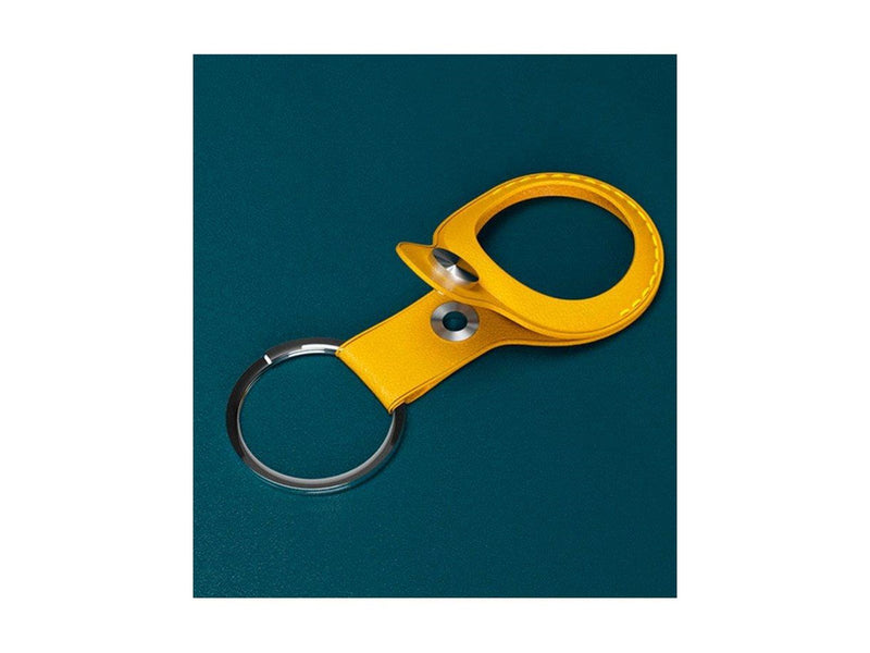 Light Solutions Airtag Key Ring - Leather - Orange
