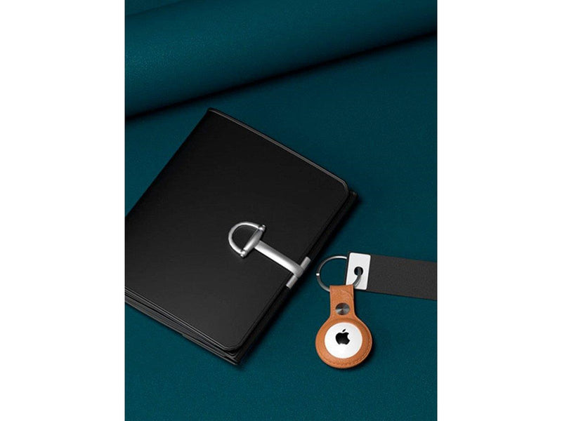 Light Solutions Airtag Key Ring - Leather - Green