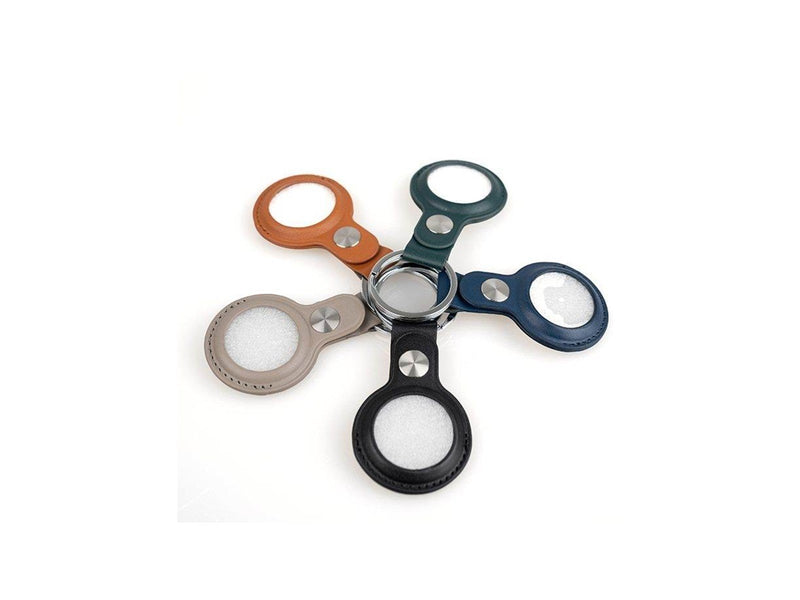 Light Solutions Airtag Key Ring - Leather - Grey
