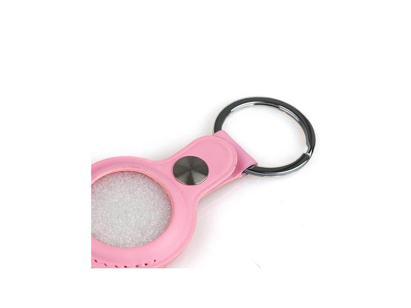 Light Solutions Airtag Key Ring - Leather - Pink