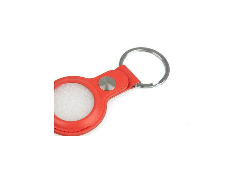 Light Solutions Airtag Key Ring - Leather - Red