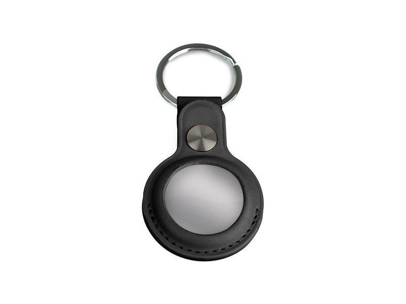 Light Solutions Airtag Key Ring - Leather - Black