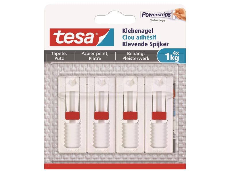 tesa Adhesive Nail Adjustable 1kg Wallpaper