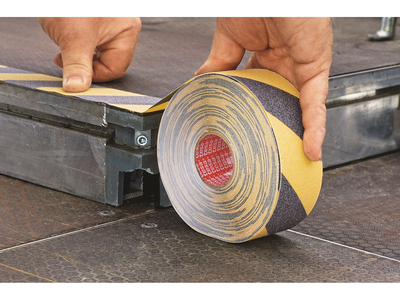 tesa Anti-Slip Tape 15m x 50mm Yellow-Black