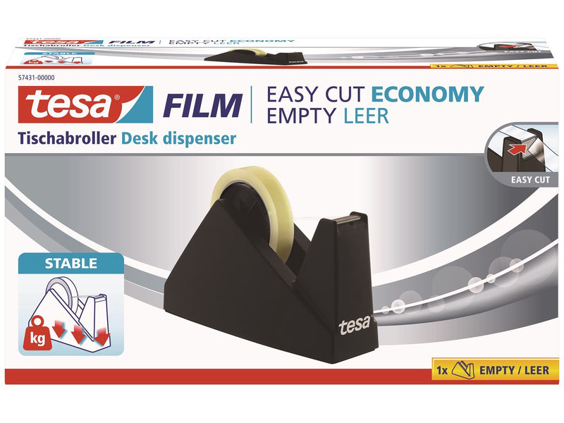 tesa Desk dispenser Easy Cut Economy Black